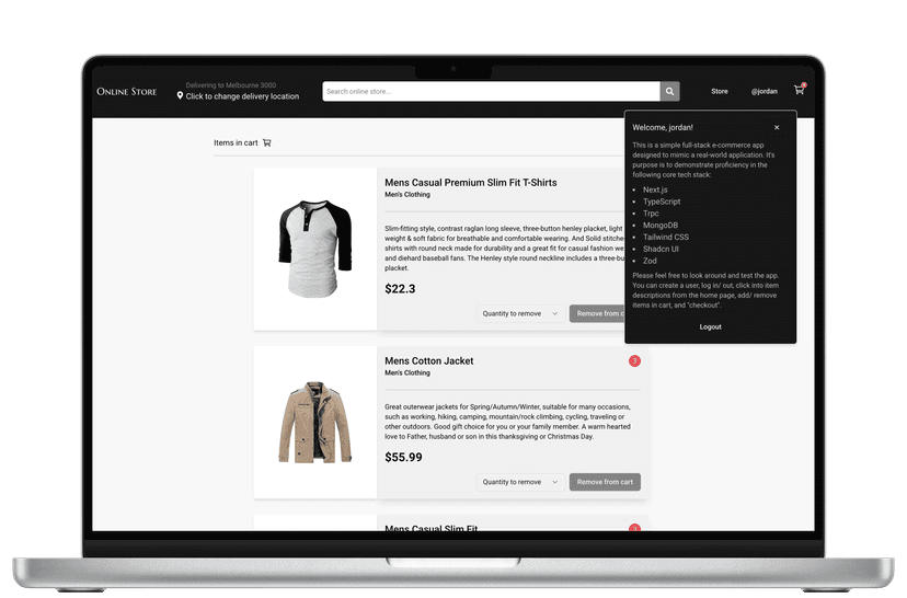 E-COMMERCE WEB APP
