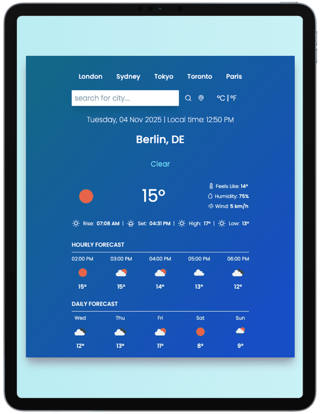WEATHER APP